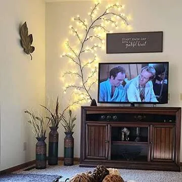 8FT Mulcolor Vine Lights with Remote & Timer for Home Decor