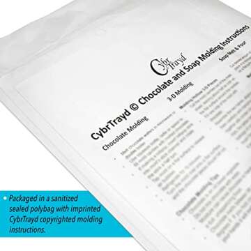 Cybrtrayd Life of the Party Frog Chocolate Candy Mold in Sealed Protective Poly Bag Imprinted with Copyrighted Cybrtrayd Molding Instruction