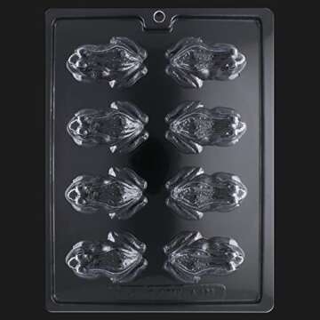 Cybrtrayd Life of the Party Frog Chocolate Candy Mold in Sealed Protective Poly Bag Imprinted with Copyrighted Cybrtrayd Molding Instruction