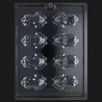 Cybrtrayd Life of the Party Frog Chocolate Candy Mold in Sealed Protective Poly Bag Imprinted with Copyrighted Cybrtrayd Molding Instruction