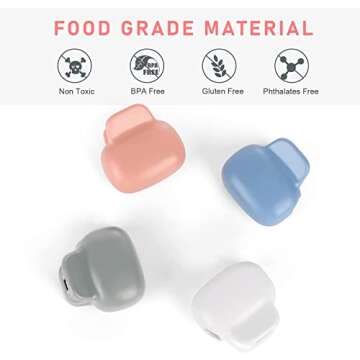 Toothbrush Covers Caps Family Pack of 8:Tooth Brush Coveres Travel Case Protector Plastic Clip for Household Travel, Fits Electronic and Manual Toothbrushes for Adults Kids