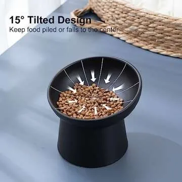 YauYik Elevated Cat Bowls for Comfortable Eating