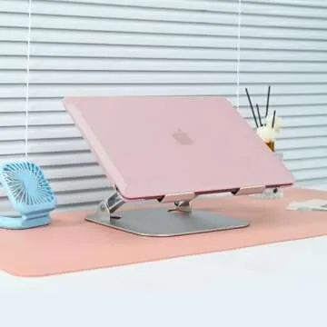 EooCoo Hard Case Compatible with MacBook Air 13 inch M1 Chip 2021-2018 with Retina Display, Air 13.3 inch Plastic Protective Case + Transparant Keyboard Cover + Screen Protector, Crystal Pink