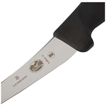 Victorinox 6 Inch Curved Fibrox Pro Boning Knife with Semi-stiff Blade
