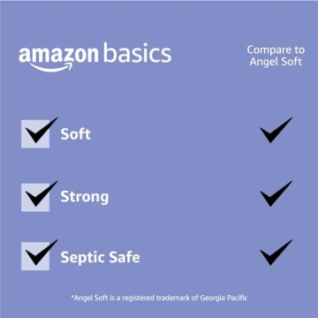 Amazon Basics 2-Ply Toilet Paper 6 Rolls, Unscented, Cost-Effective