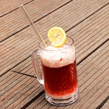 BPA Free Glass Straws Set Eco Friendly Reusable with Brush