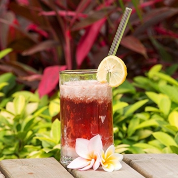 BPA Free Glass Straws Set Eco Friendly Reusable with Brush