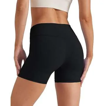 Keriffe Women’s Crossover Biker Shorts for Any Workout