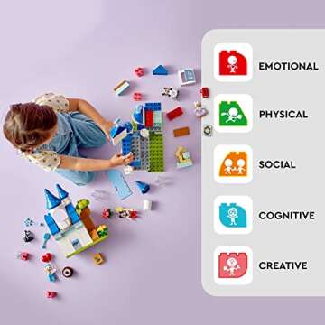 LEGO DUPLO Disney 100 3 in 1 Magic Castle 10998, Building Set for Family Play with 5 Disney Figures Including Mickey Mouse and Friends, Disney Christmas Set for Kids and Toddlers Ages 3 and Up