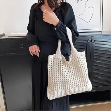 CATMICOO Crochet Beach Tote: Stylish Summer Bag