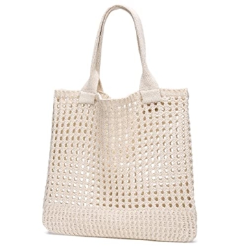 CATMICOO Crochet Beach Tote: Stylish Summer Bag