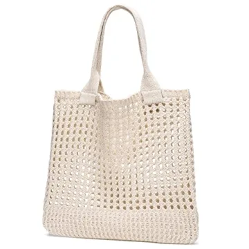 CATMICOO Crochet Beach Tote: Stylish Summer Bag