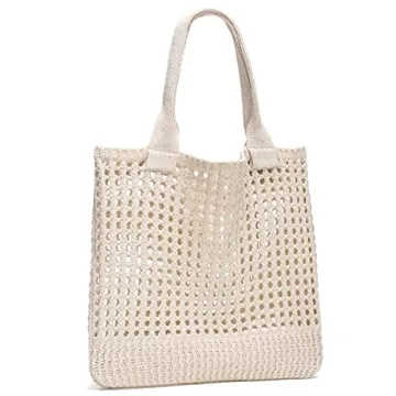 CATMICOO Crochet Beach Tote: Stylish Summer Bag