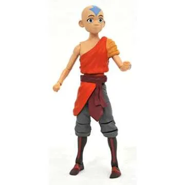 Diamond Select Toys Avatar The Last Airbender: Aang Deluxe Action Figure, Multicolor