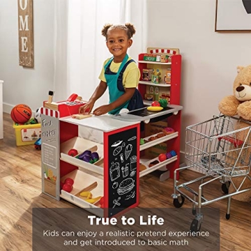Engaging Wooden Grocery Store Toy for Kids Ages 2-6