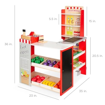 Engaging Wooden Grocery Store Toy for Kids Ages 2-6