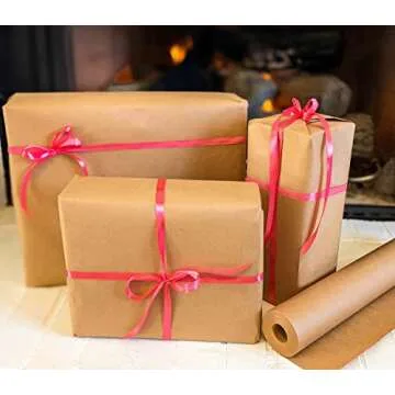 USA Brown Butcher Paper Kraft Roll - 18" x 1200" (100ft) - Food Grade – Great Smoking Wrapping Paper for Meat of all Varieties– Made in USA– Unwaxed and Uncoated (Brown - 18"x100')