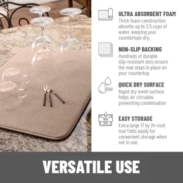 Bellemain XXL Dish Mat Super Absorbent Microfiber