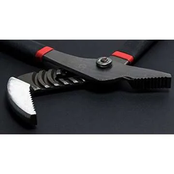 Bastex 12 inch Tongue and Groove Joint Plier, Straight Jaw with Cushion Grip, Lock Pliers