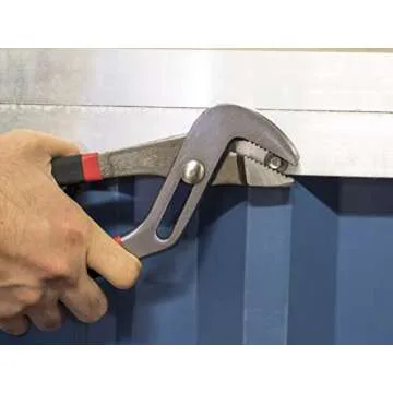 Bastex 12 inch Tongue and Groove Joint Plier, Straight Jaw with Cushion Grip, Lock Pliers