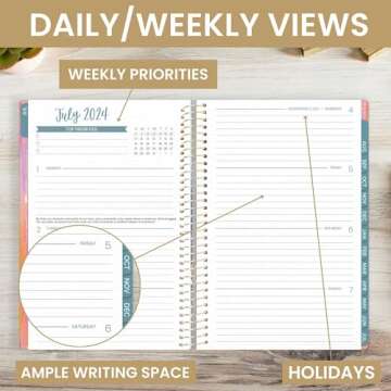 bloom daily planners 2024-2025 Academic Year Day Planner (July 2024 - July 2025) - 5.5” x 8.25” ...