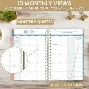 bloom daily planners 2024-2025 Academic Year Day Planner (July 2024 - July 2025) - 5.5” x 8.25” - A5 Weekly & Monthly Agenda Organizer Book with Stickers - Creating A Life I Love