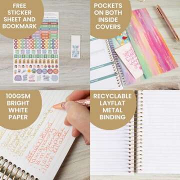 bloom daily planners 2024-2025 Academic Year Day Planner (July 2024 - July 2025) - 5.5” x 8.25” - A5 Weekly & Monthly Agenda Organizer Book with Stickers - Creating A Life I Love