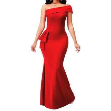Elegant Red Formal Dress for Women - Stylish & Comfortable
