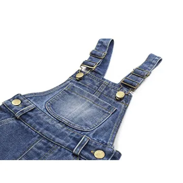 KIDSCOOL SPACE Stylish Baby Denim Overalls for 3-4 Years