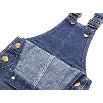 KIDSCOOL SPACE Stylish Baby Denim Overalls for 3-4 Years