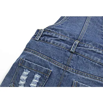 KIDSCOOL SPACE Stylish Baby Denim Overalls for 3-4 Years