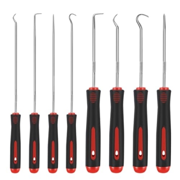 Vutim 8 Piece Automotive Tool, Pick Set, Precision Oil Seal Pick Tool, Mechanical Device Pick for Lo...