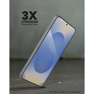 ZAGG Glass+ Samsung Galaxy S25+ Screen Protector – Extreme Impact & Shatter Protection, Scratch-Resistant, Smudge-Resistant, Fingerprint Scanner Compatible, InvisibleShield, Easy Installation