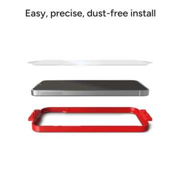 ZAGG Glass+ Samsung Galaxy S25+ Screen Protector – Extreme Impact & Shatter Protection, Scratch-Resistant, Smudge-Resistant, Fingerprint Scanner Compatible, InvisibleShield, Easy Installation