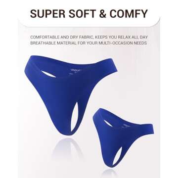 UGDUCK Seamless Thongs for Women - Comfortable No Show Design