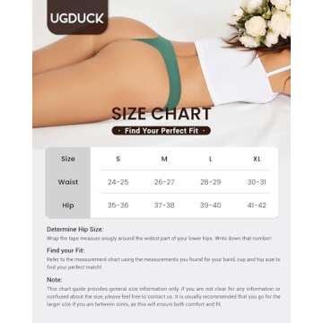 UGDUCK Seamless Thongs for Women - Comfortable No Show Design