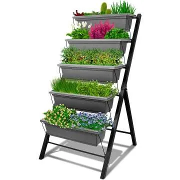 Vertical Raised Garden Bed - 5 Tier Planter Box