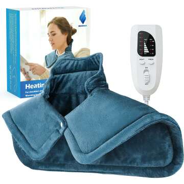 Weighted Neck Heating Pad - 2lb Relief for Pain & Comfort