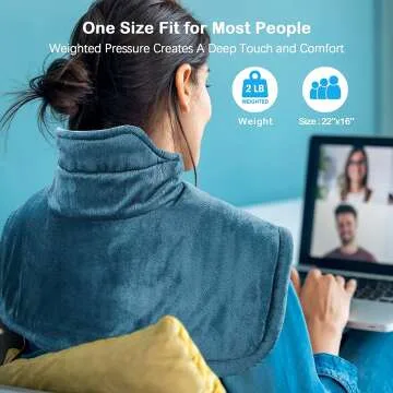 Weighted Neck Heating Pad for Pain Relief & Comfort