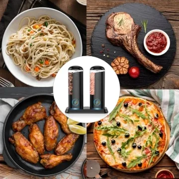 Rechargeable Electric Salt and Pepper Grinder Set for Culinary Style
