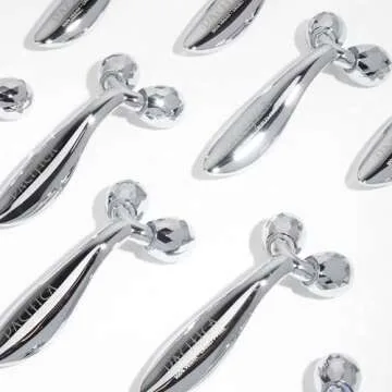 Pacifica Face Roller Massager - Future Youth Stainless Steel Gua Sha Facial Beauty Tool Skin Care - for Face Neck Eye Body Skin Care - Face Sculpting Tool Lymphatic Drainage Gifts for Her Women & Girl