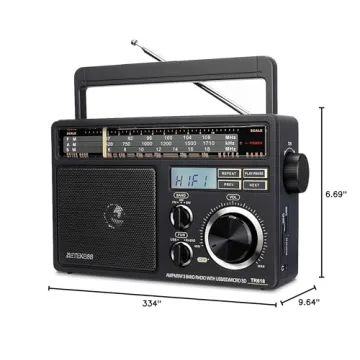 Retekess TR618 Portable Multi-Band Radio with USB Support