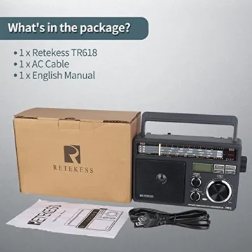 Retekess TR618 Portable Multi-Band Radio with USB Support