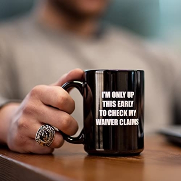 FANTASYJOCKS Fantasy Football Coffee Mug 15oz Bold Durable