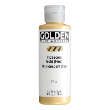 GOLDEN Fluid Acrylics Iridescent Gold Professional 4 fl oz Paint