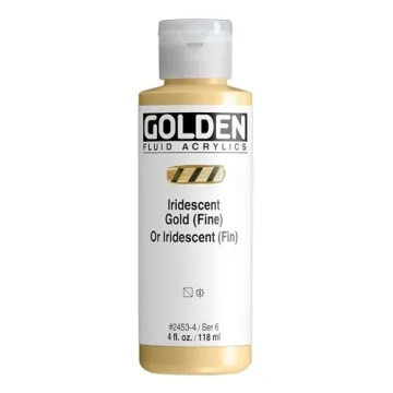 GOLDEN Fluid Acrylics Iridescent Gold Professional 4 fl oz Paint