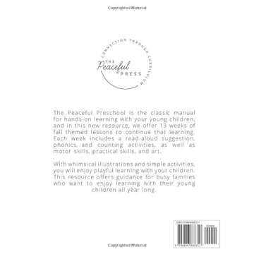 Around the Year With the Peaceful Preschool: 13 Weeks of Engaging Fall Lessons for Young Learners