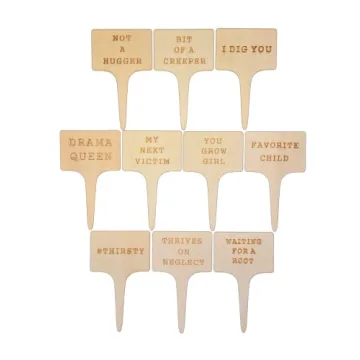 Hilarious Plant Markers Set of 10 - Perfect Garden Gifts for Plant Lovers