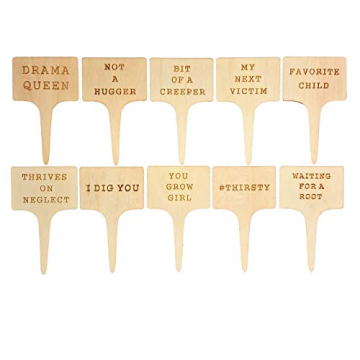 Funny Plant Markers Set - Unique Garden Gifts for Plant Lovers