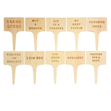 Funny Plant Markers Set - Unique Garden Gifts for Plant Lovers